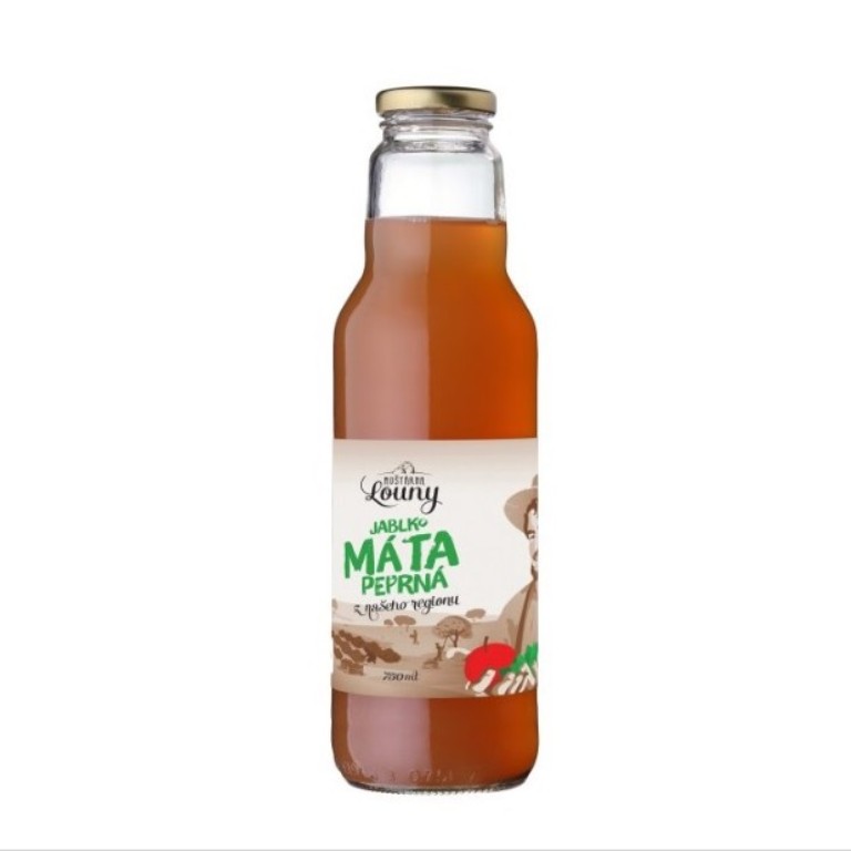 Sirupy, koncentráty, mošty - Mošt jablko-máta 750ml