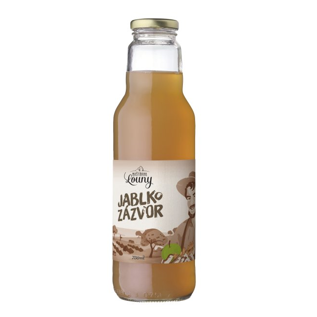 Sirupy, koncentráty, mošty - Mošt jablko-zázvor 750ml Moštárna Louny