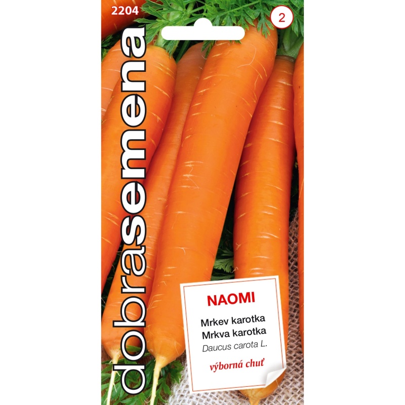 Osivo zeleniny - Mrkev karotka raná NAOMI (DS)