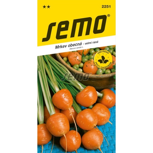 Osivo zeleniny - Mrkev karotka Rondo velmi raná kulatá