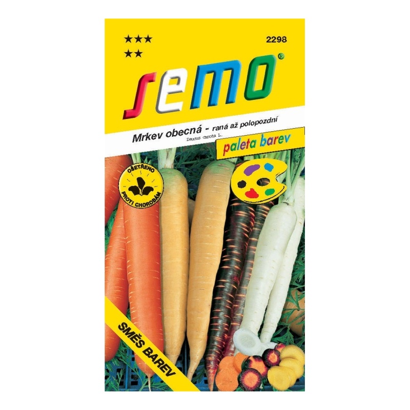 Osivo zeleniny - Mrkev karotka směs barev PALETA