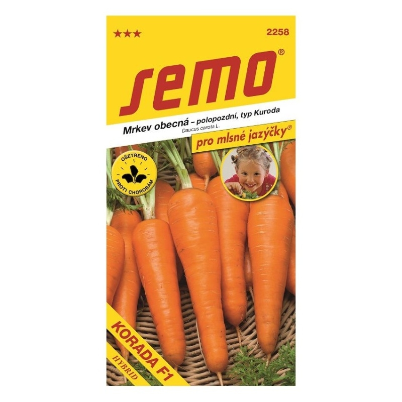 Osivo zeleniny - Mrkev Korada F1 pozdní JAZÝČKY