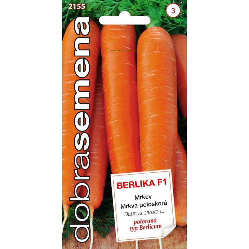 Osivo zeleniny - Mrkev poloraná BERLIKA F1 (DS)