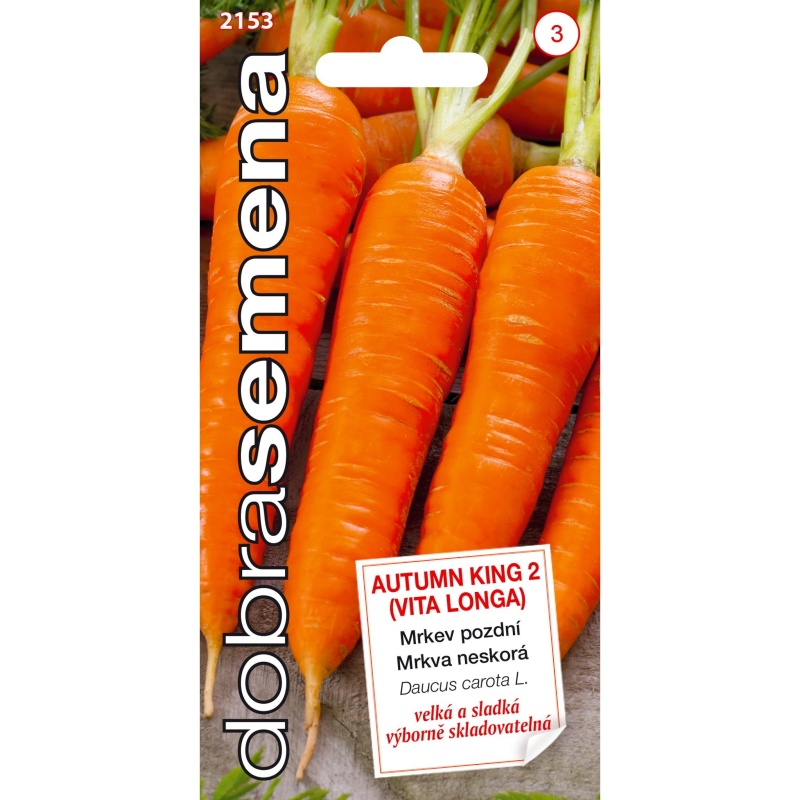 Osivo zeleniny - Mrkev pozdní AUTUMN KING 2 (DS)