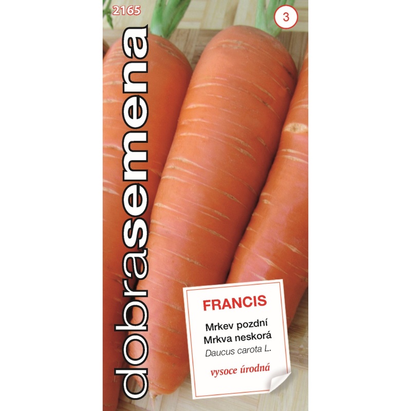 Osivo zeleniny - Mrkev pozdní FRANCIS (DS)