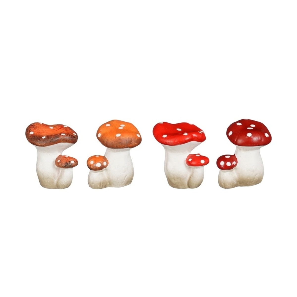 Halloween - Muchomůrka dvojice keramická mix 6,5cm