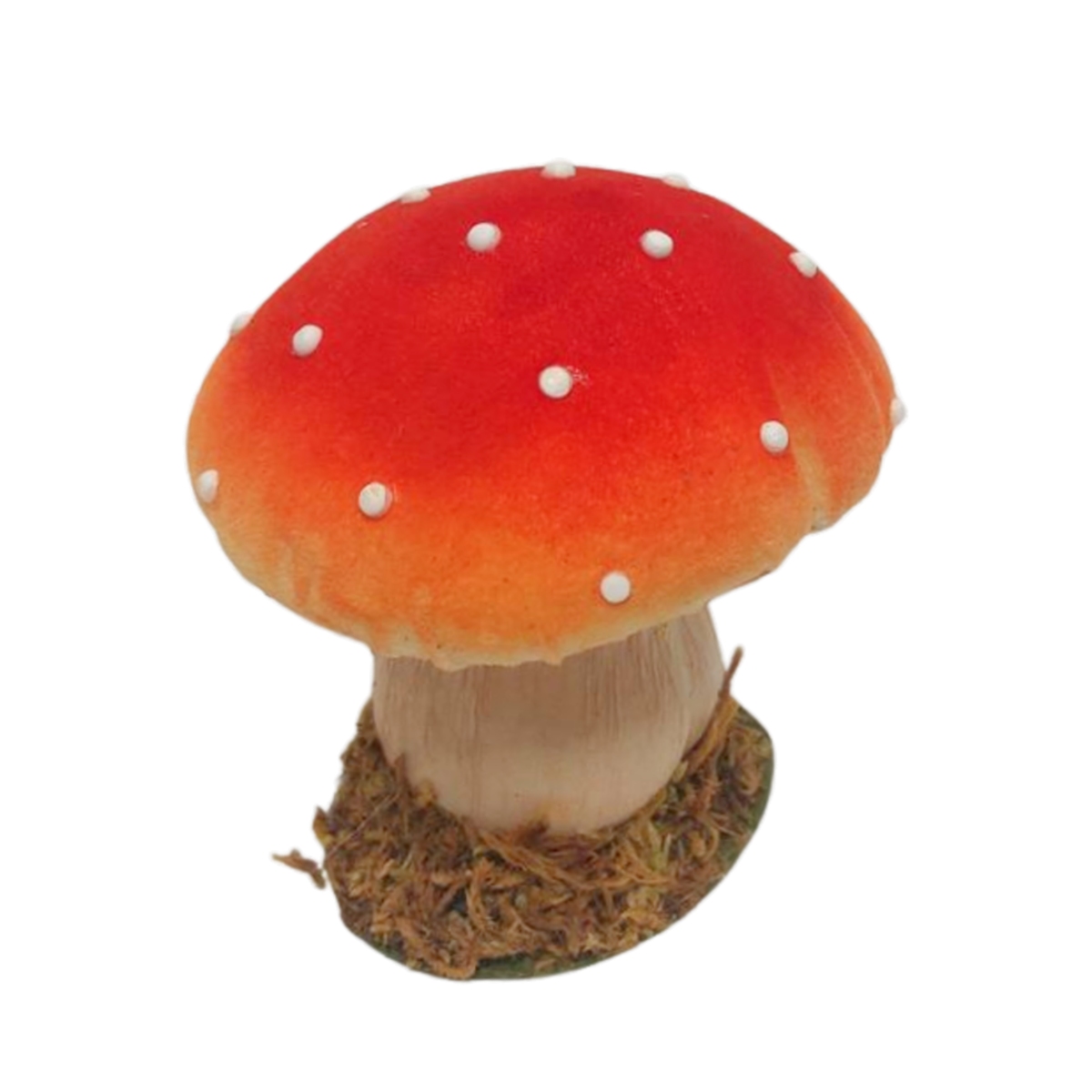 Dekorace - Muchomůrka polyresinová bílo-červená 10,5cm