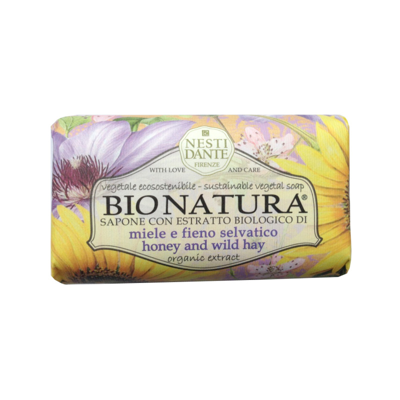 Tuhá mýdla - Mýdlo BIO NATURA Argan oil & Wild Hay 250g