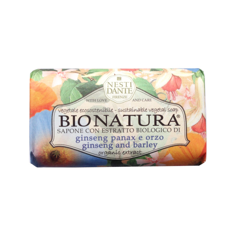 Tuhá mýdla - Mýdlo BIO NATURA Ginseng & Barley 250g