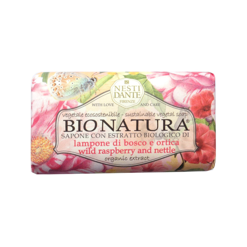 Tuhá mýdla - Mýdlo BIO NATURA Wild Raspberry & Nettle 250g