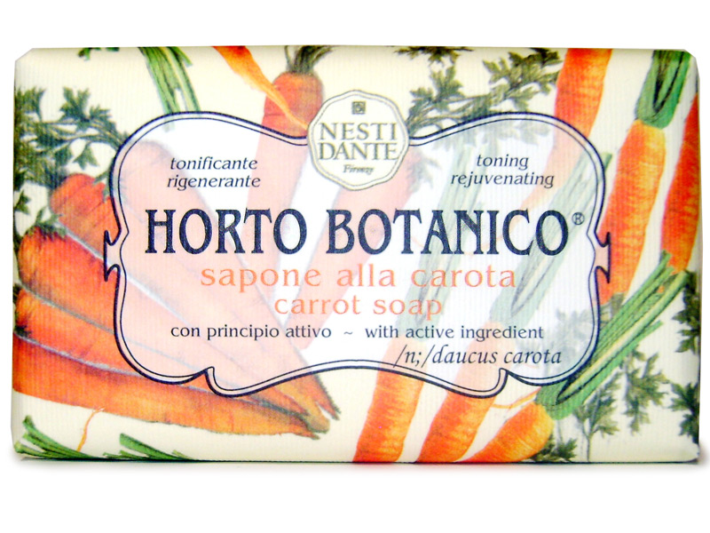 Tuhá mýdla - Mýdlo HORTO BORANICO Carrot 250g