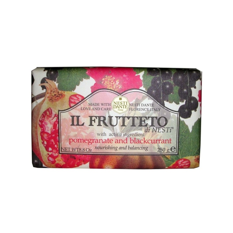 Tuhá mýdla - Mýdlo IL FRUTTETO Pomegranate & Blackcurrant 250g