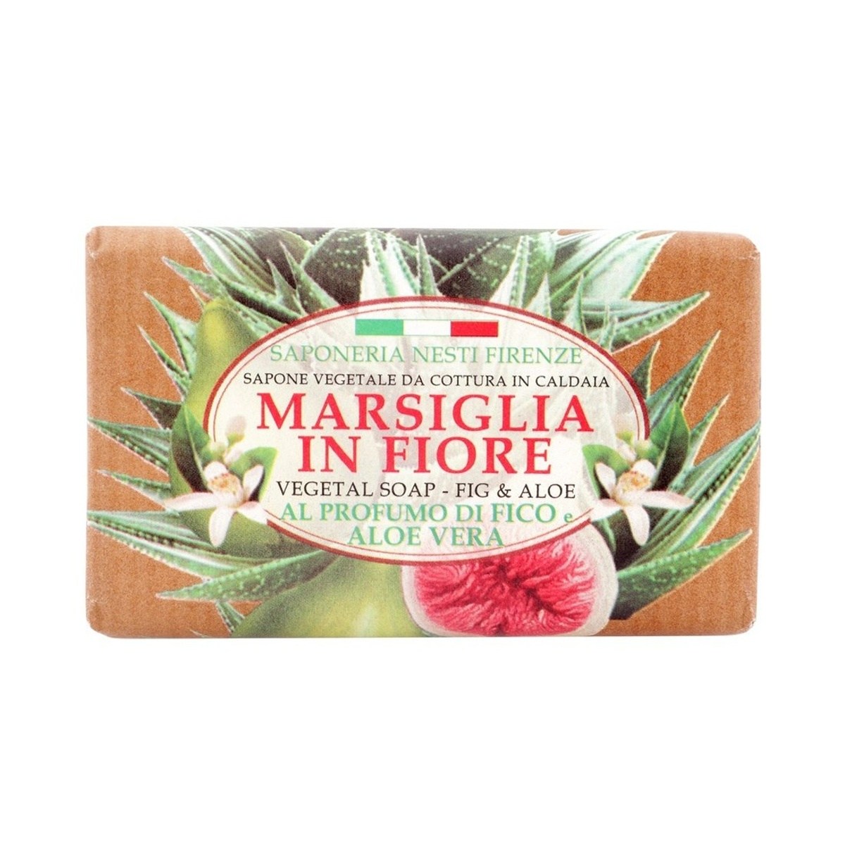 Tuhá mýdla - Mýdlo MARSIGLIA IN FIORE Fig & Aloe 125g