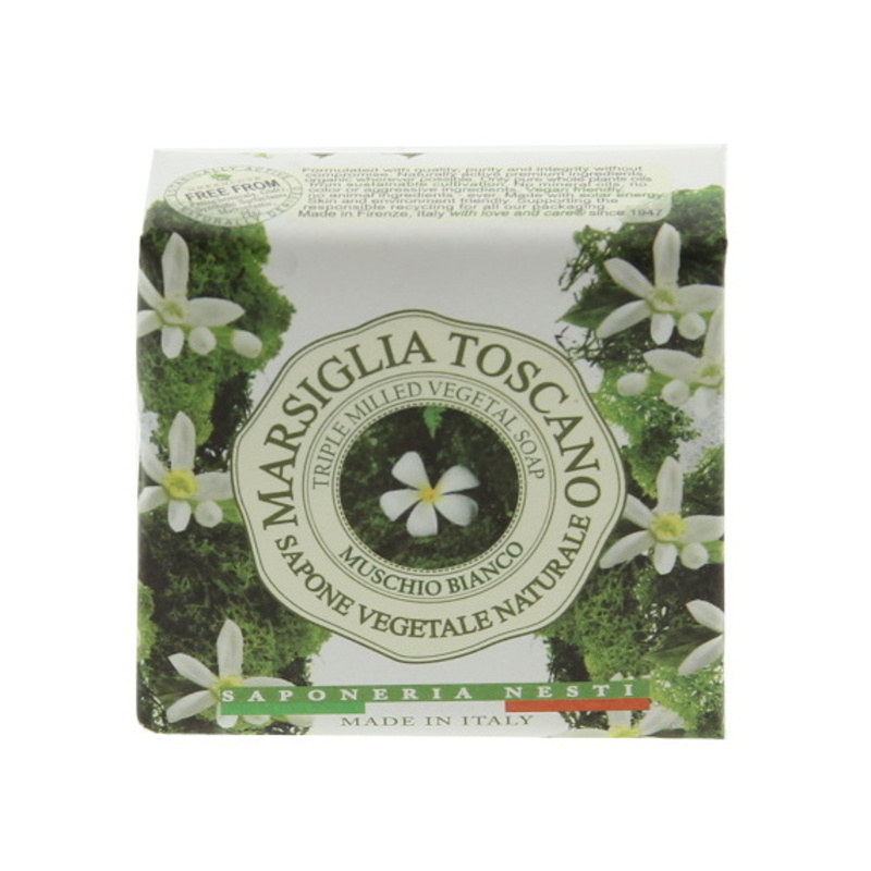 Tuhá mýdla - Mýdlo Marsiglia Toscano Muschio Bianco 200g