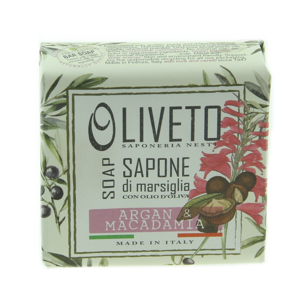 Tuhá mýdla - Mýdlo OLIVETO Argan & Macadamia 200g