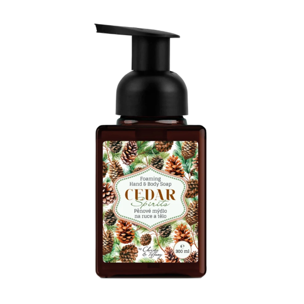 Tekutá mýdla a gely - Mýdlo pěnové v pumpičce Cedrová esence 300ml
