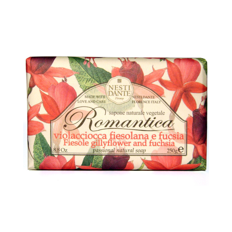 Tuhá mýdla - Mýdlo ROMANTICA Fiesole Gillyflower & Fuchsia 250g