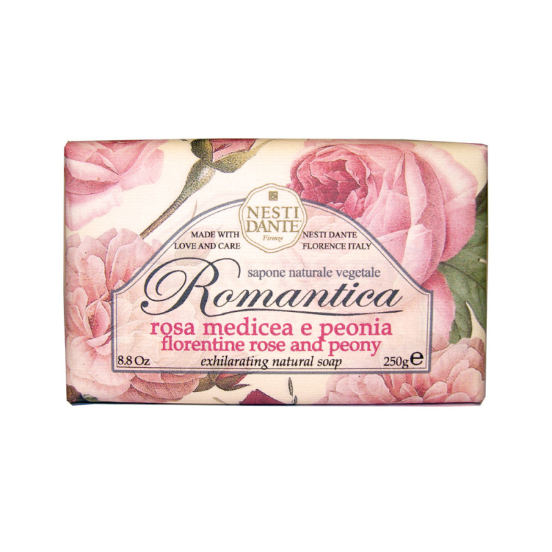 Tuhá mýdla - Mýdlo ROMANTICA Florentine Rose & Peony 250g