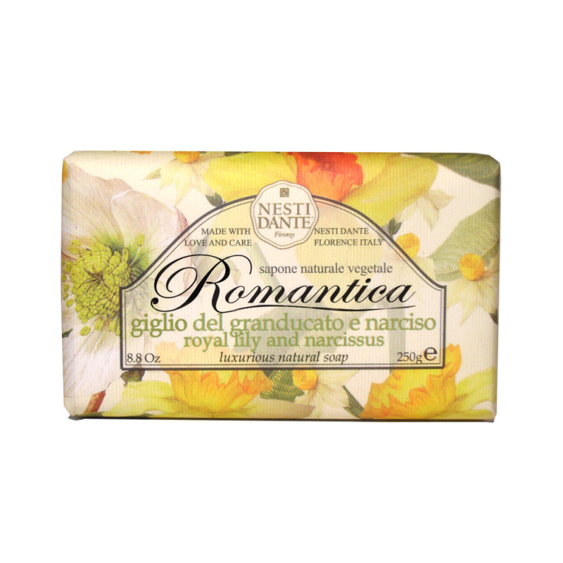 Tuhá mýdla - Mýdlo ROMANTICA Royal Lily & Narcissus 250g