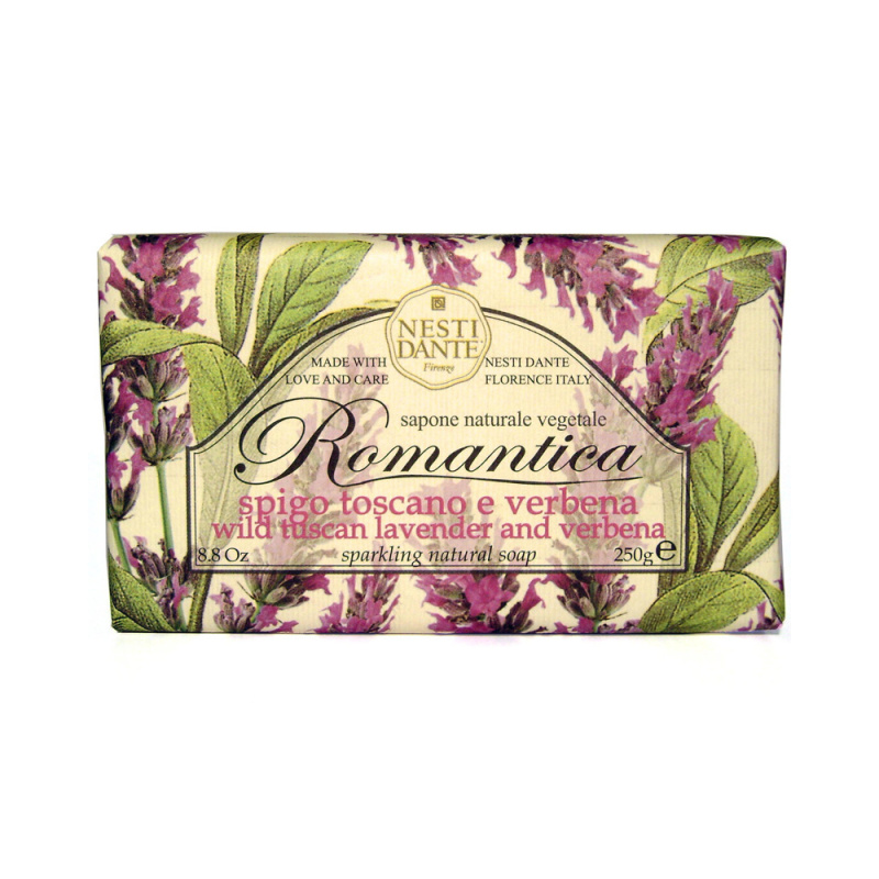Tuhá mýdla - Mýdlo ROMANTICA Wild Tuscan Lavender & Verbena 250g