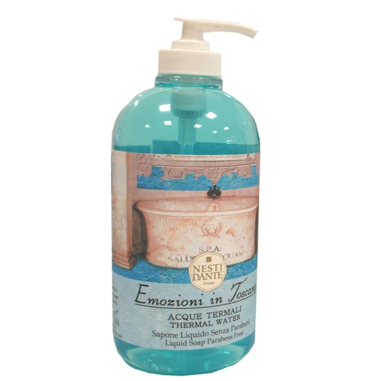 Tekutá mýdla a gely - Mýdlo s pumpičkou EMOZIONI IN TOSCANA Thermal Water 500ml