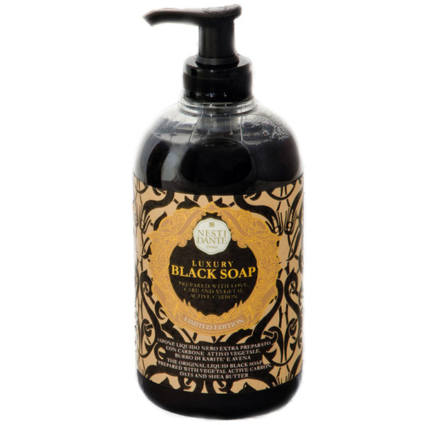 Tekutá mýdla a gely - Mýdlo s pumpičkou LUXURY Black 500ml