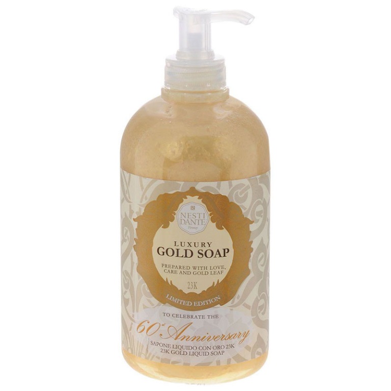 Tekutá mýdla a gely - Mýdlo s pumpičkou LUXURY Gold 500ml