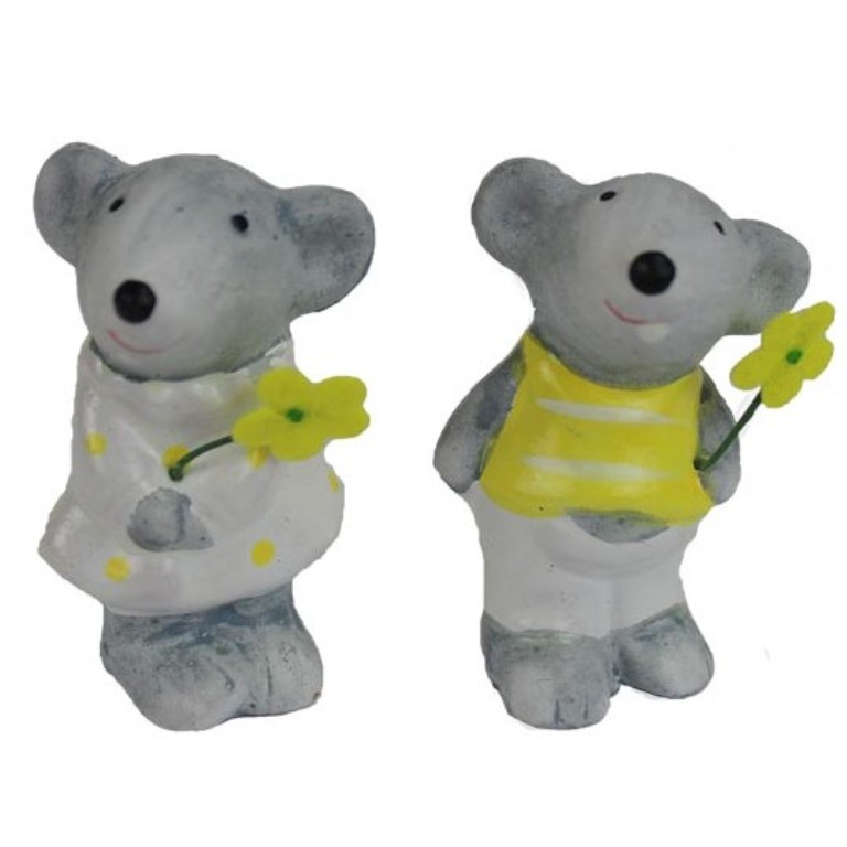 Myš v krabičce 7,5cm šedá mix tvarů-2