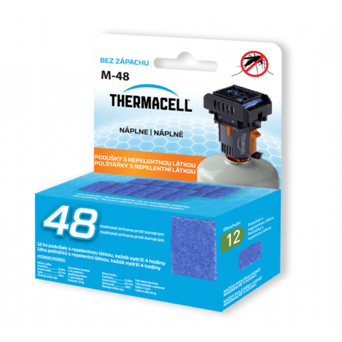 Přípravky proti hmyzu - Náhradní náplň THERMACELL M-48 BackPacker 12ks