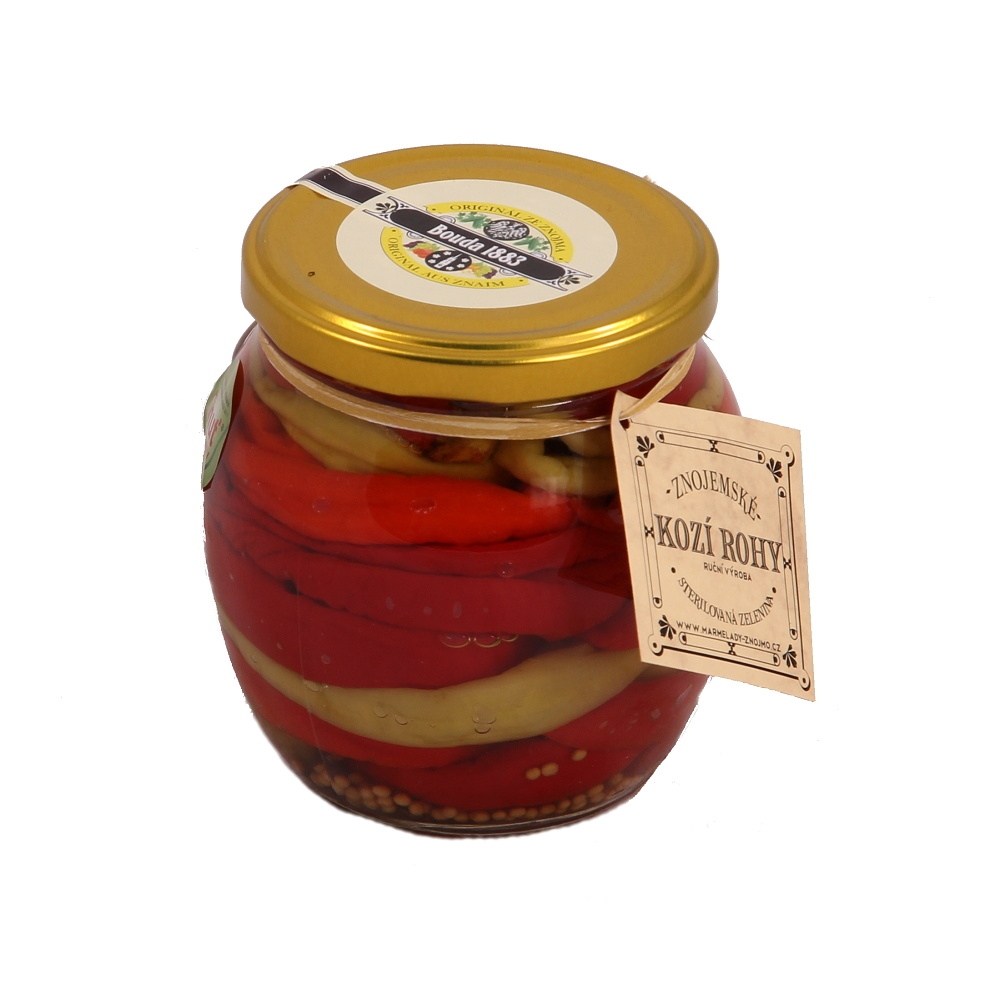 Zeleninové pochoutky - Nakládané kozí rohy 380g