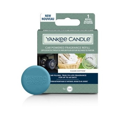 Vůně do auta - Náplň do difuzéru YANKEE CANDLE Car Powered Clean Cotton