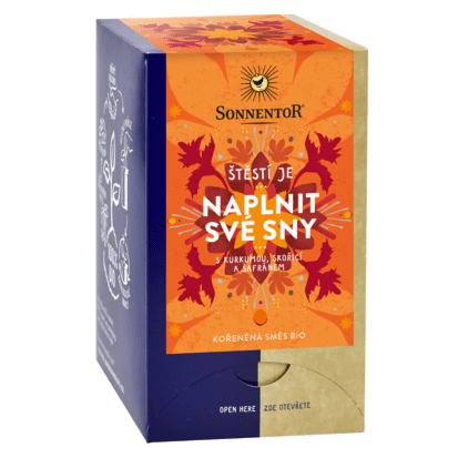 Nápoje - Naplnit své sny ŠTĚSTÍ JE - bylinný čaj BIO porcovaný 18x1,7g Sonnentor