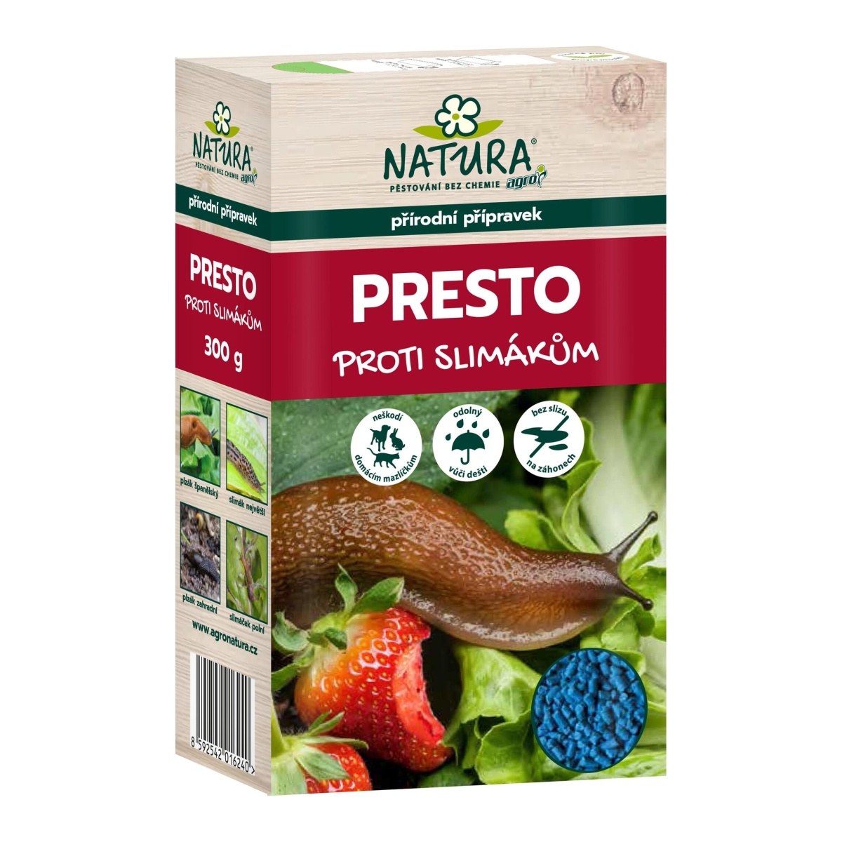 Přípravky proti škůdcům - NATURA Presto na slimák a plzáky 300g