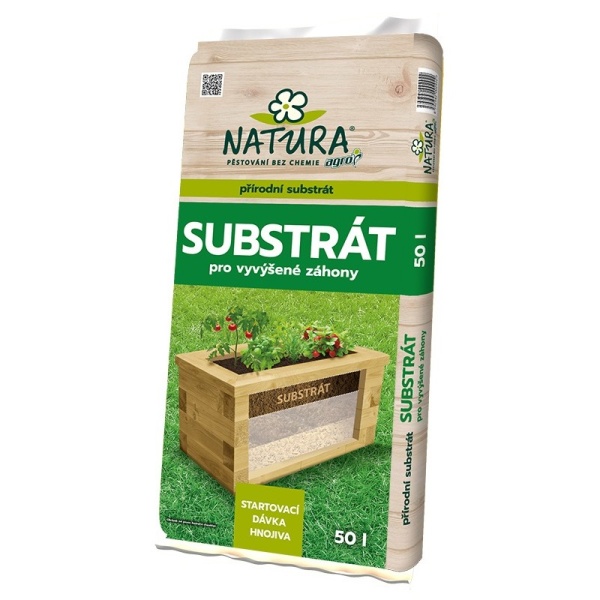 Substráty a mulče - NATURA Substrát pro vyvýšené záhony 50l