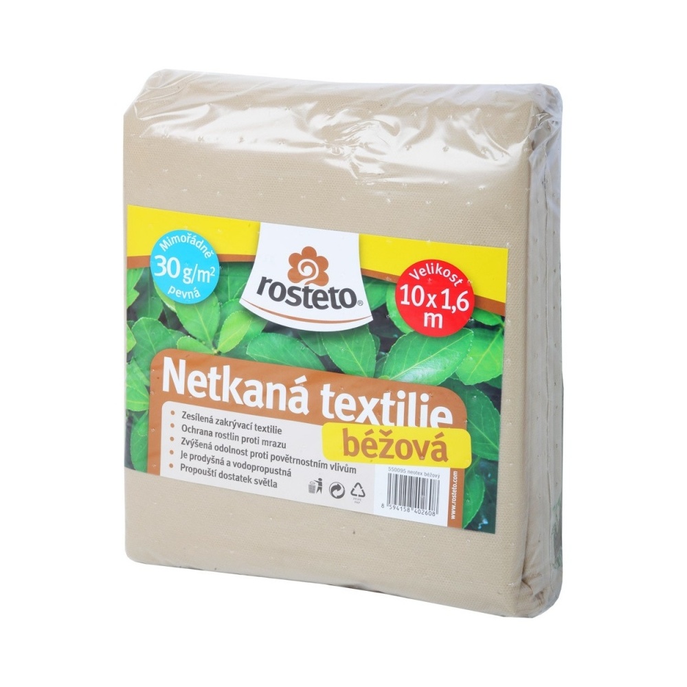 Fólie, textilie a plachty - Neotex béžový 10x1,6m netkaná textilie
