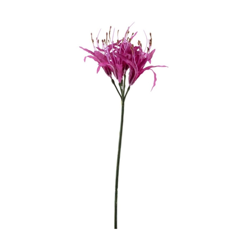 Letní umělé květiny - Nerine řezaná umělá fuchsiová 91cm