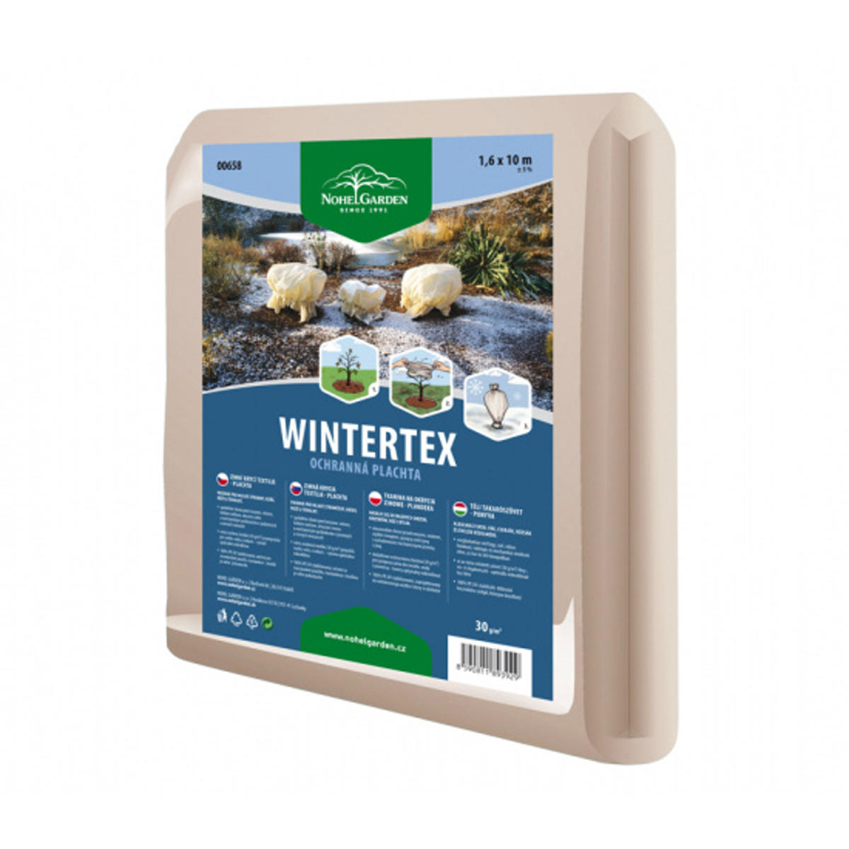 Fólie, textilie a plachty - Netkaná  plachta WINTERTEX 1,6x10m