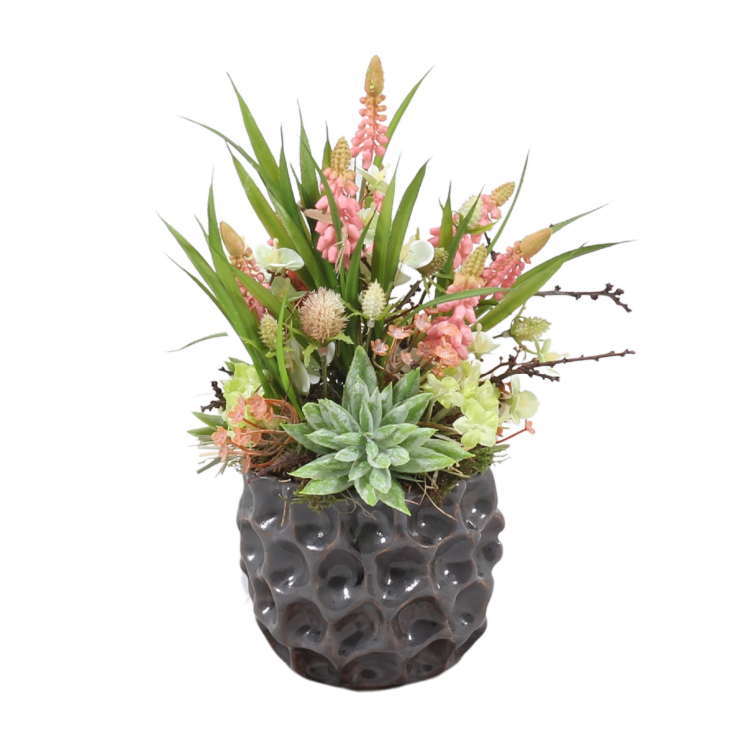 Od našich floristek - Něžný dotek jara aranžovaný květináč 11cm