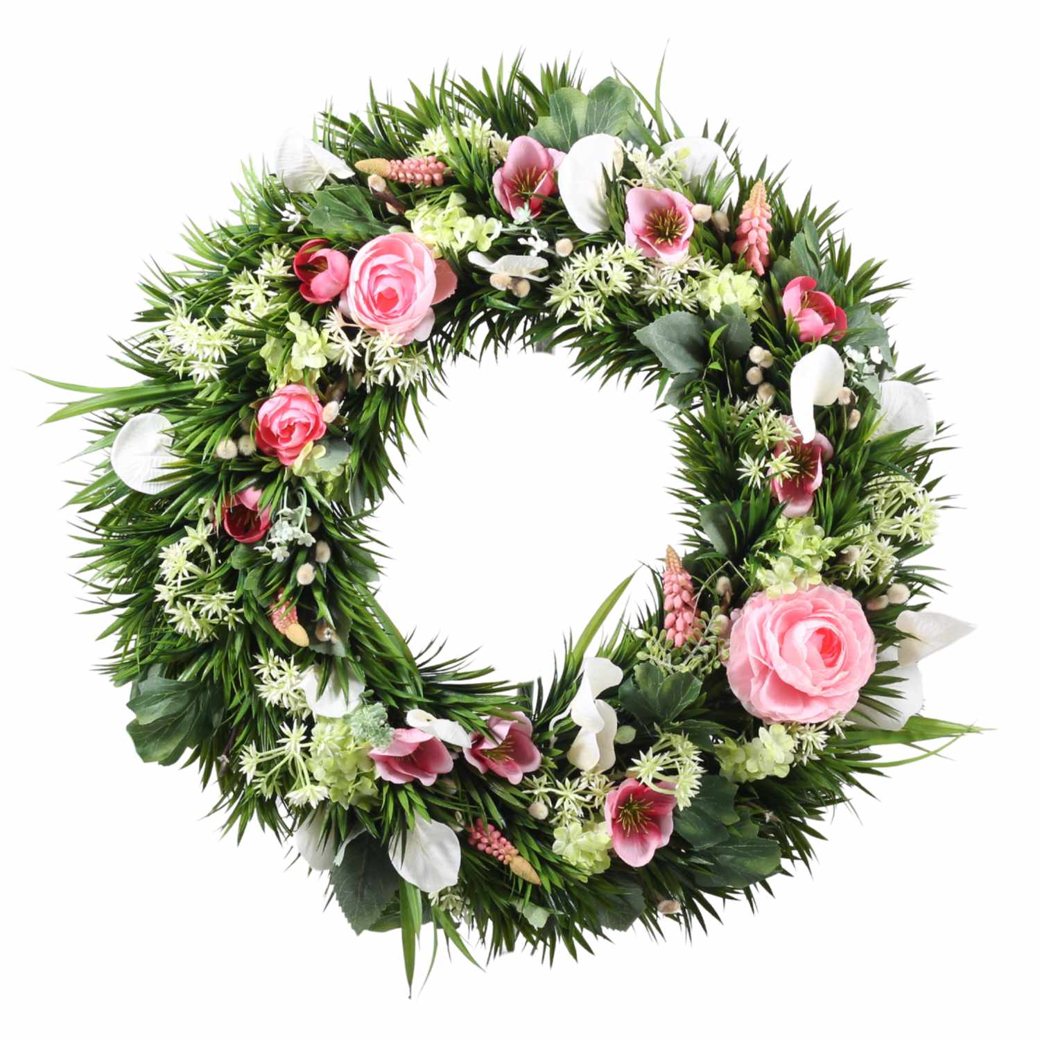 Od našich floristek - Něžný dotek jara aranžovaný věnec 40cm