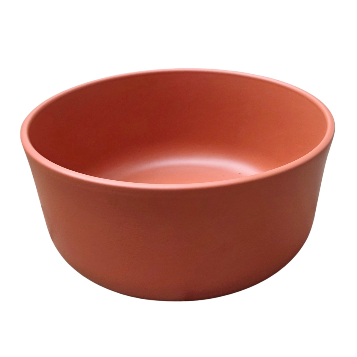 Keramické obaly - Nízký keramický obal matný červeno-oranžový 21cm
