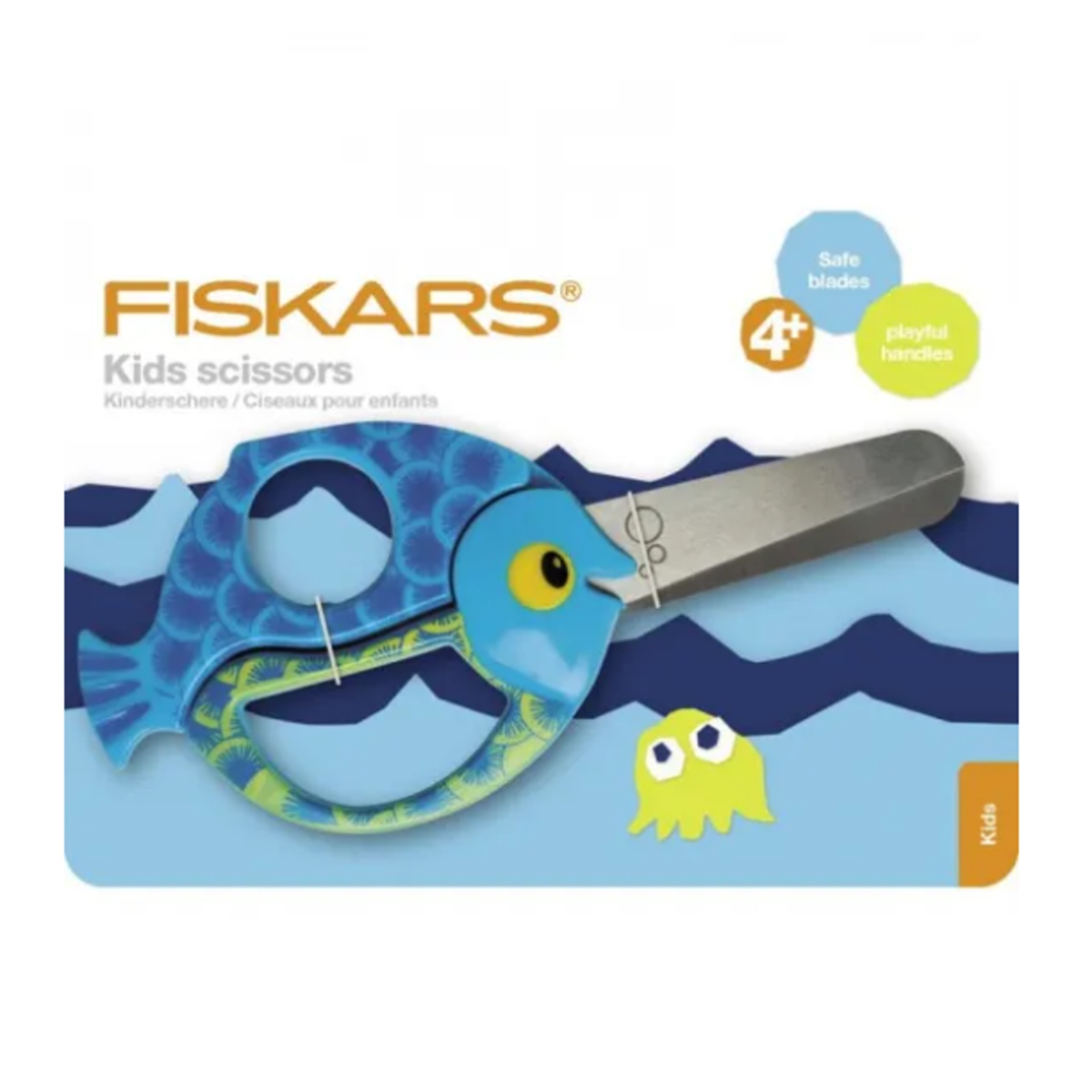 Nůžky - Nůžky dětské Fiskars KIDS ANIMAS ryba 13cm