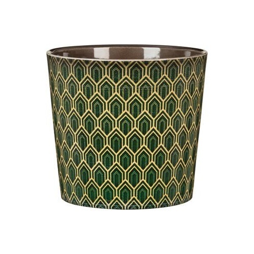 Keramické obaly - Obal ART DECO VERT 870 keramika zelená 13cm