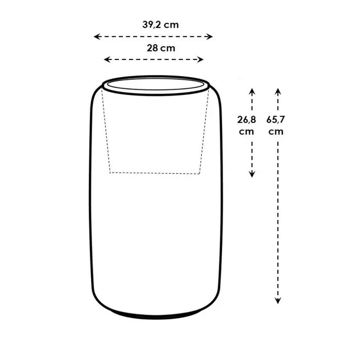 Obal ELHO Amber Beads Large béžovo-šedý 66x39cm-2