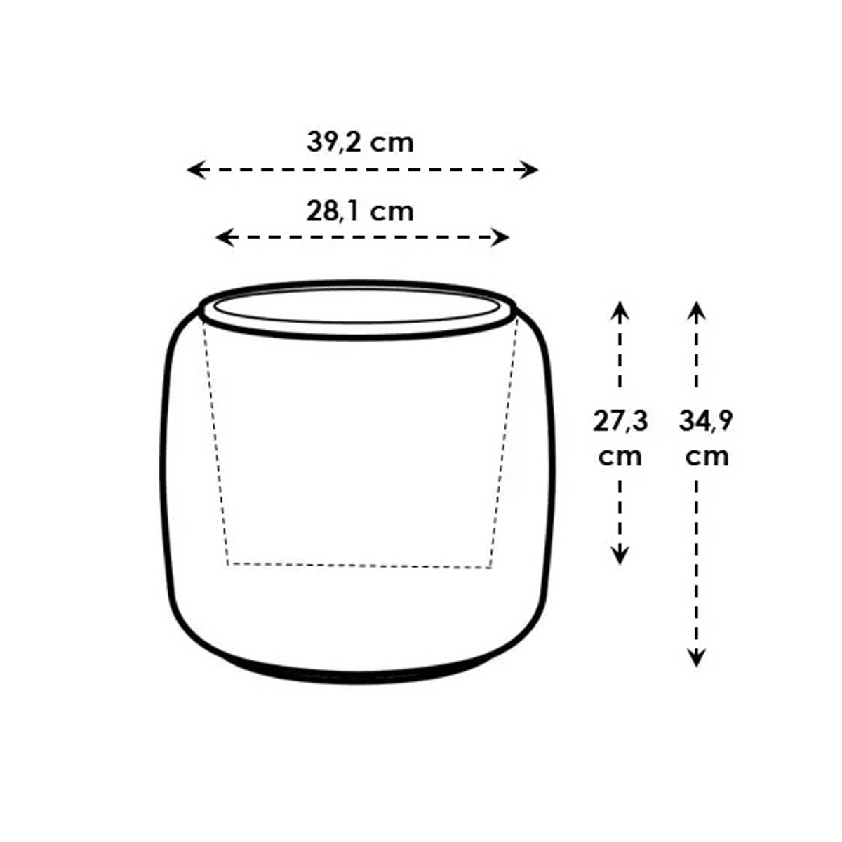 Obal ELHO Amber Beads Small béžovo-šedý 35x39cm-2