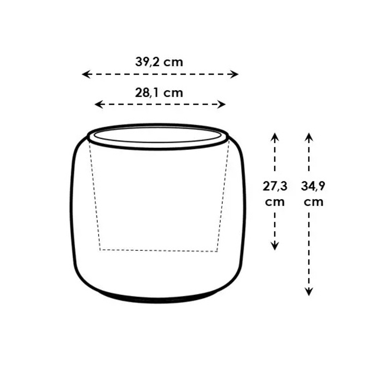 Obal ELHO Amber Beads Small bílý 35x39cm-2