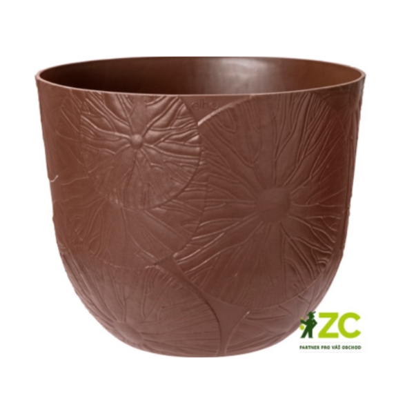 Plastové obaly - Obal FURNTE LILY plast hnědá 29,5cm