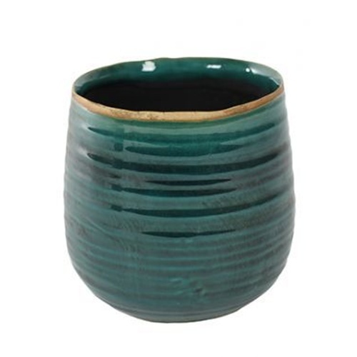 Keramické obaly - Obal IRIS keramika tyrkysová 15cm