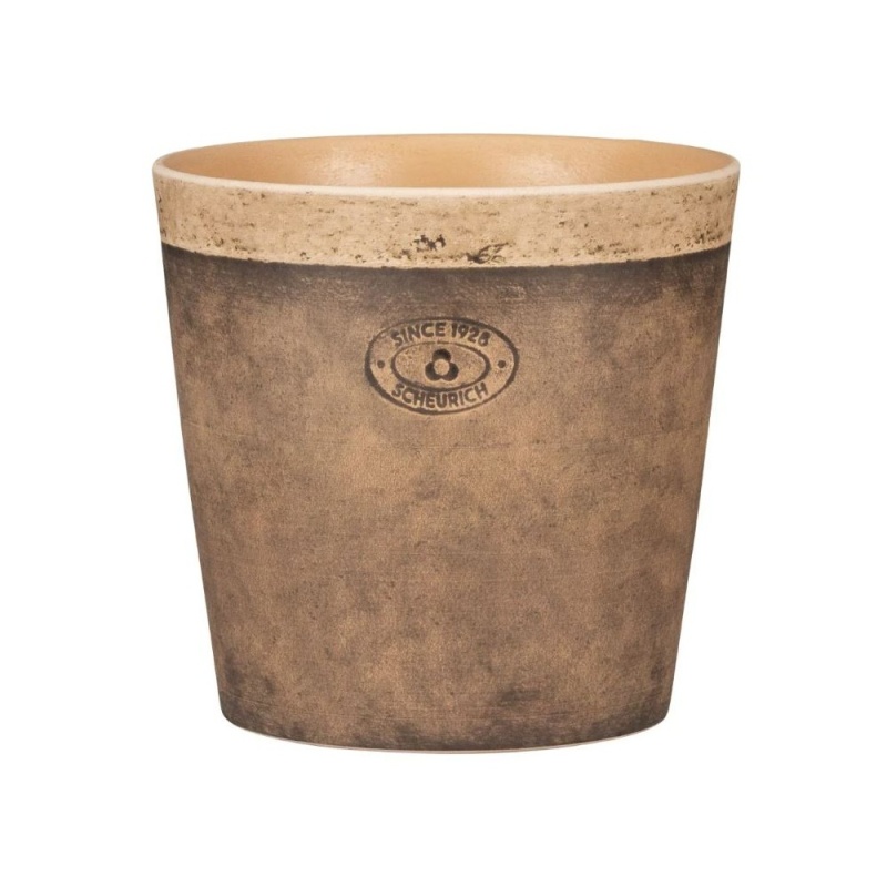 Keramické obaly - Obal keramický TOSCANA NERO 778 černo-přírodní 14cm