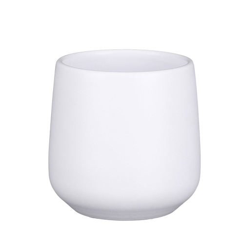 Keramické obaly - Obal kulatý keramický AMBER matná bílá 9,5cm