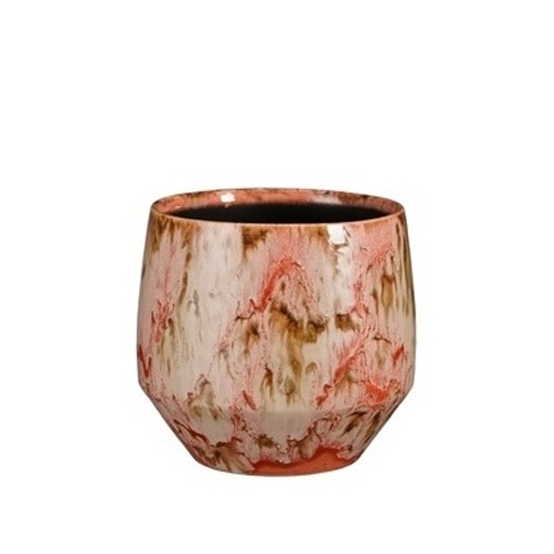 Keramické obaly - Obal kulatý keramický HARRIS červeno-hnědý 16,5cm